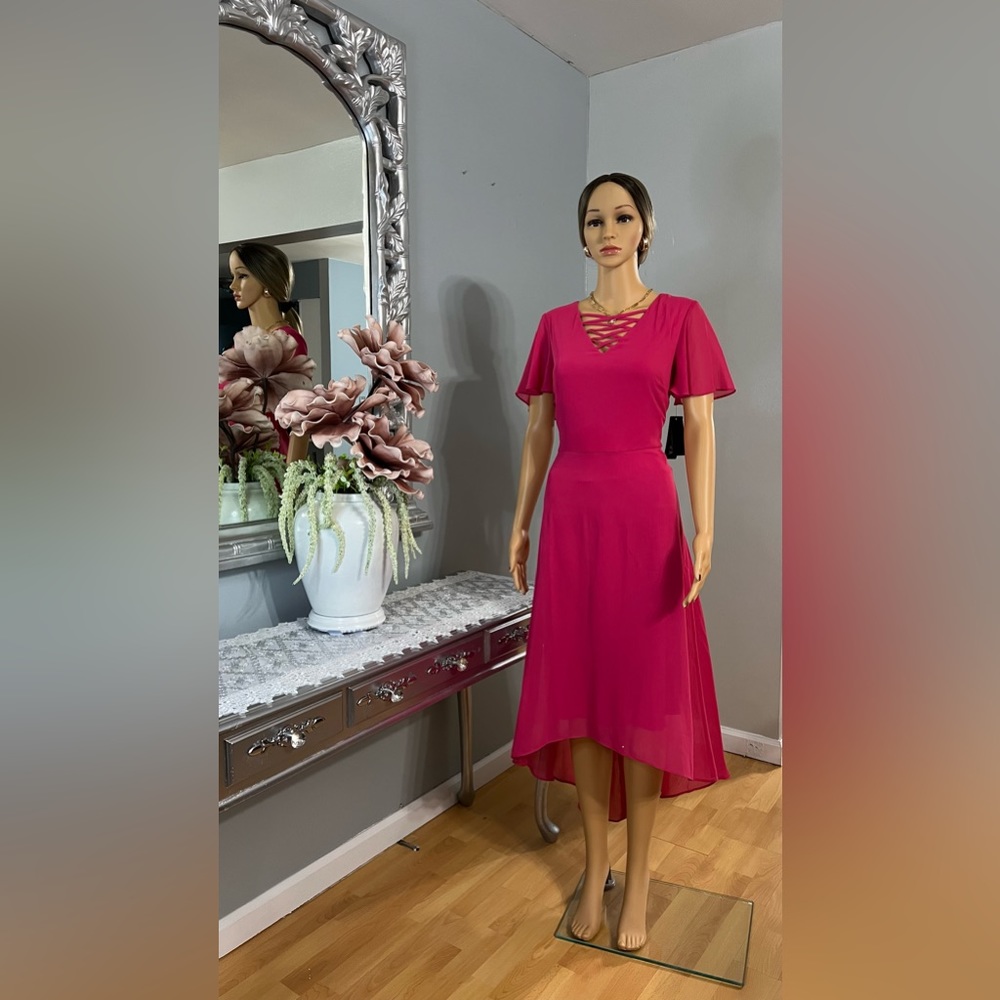 Hermoso vestido rosa,